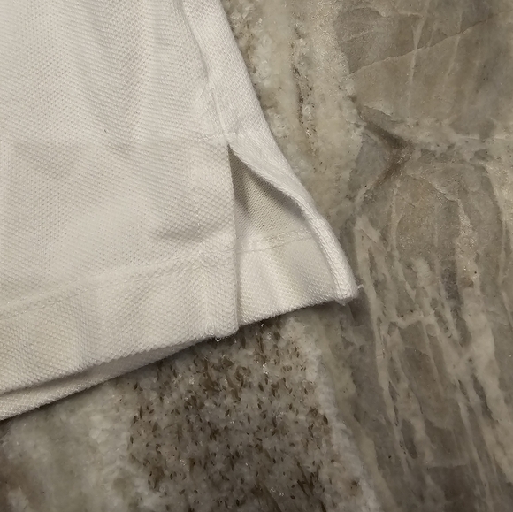 Croft & Barrow Classic White Polo Embroidered Orange Palmento Moon Top Shirt XL - Picture 5 of 10